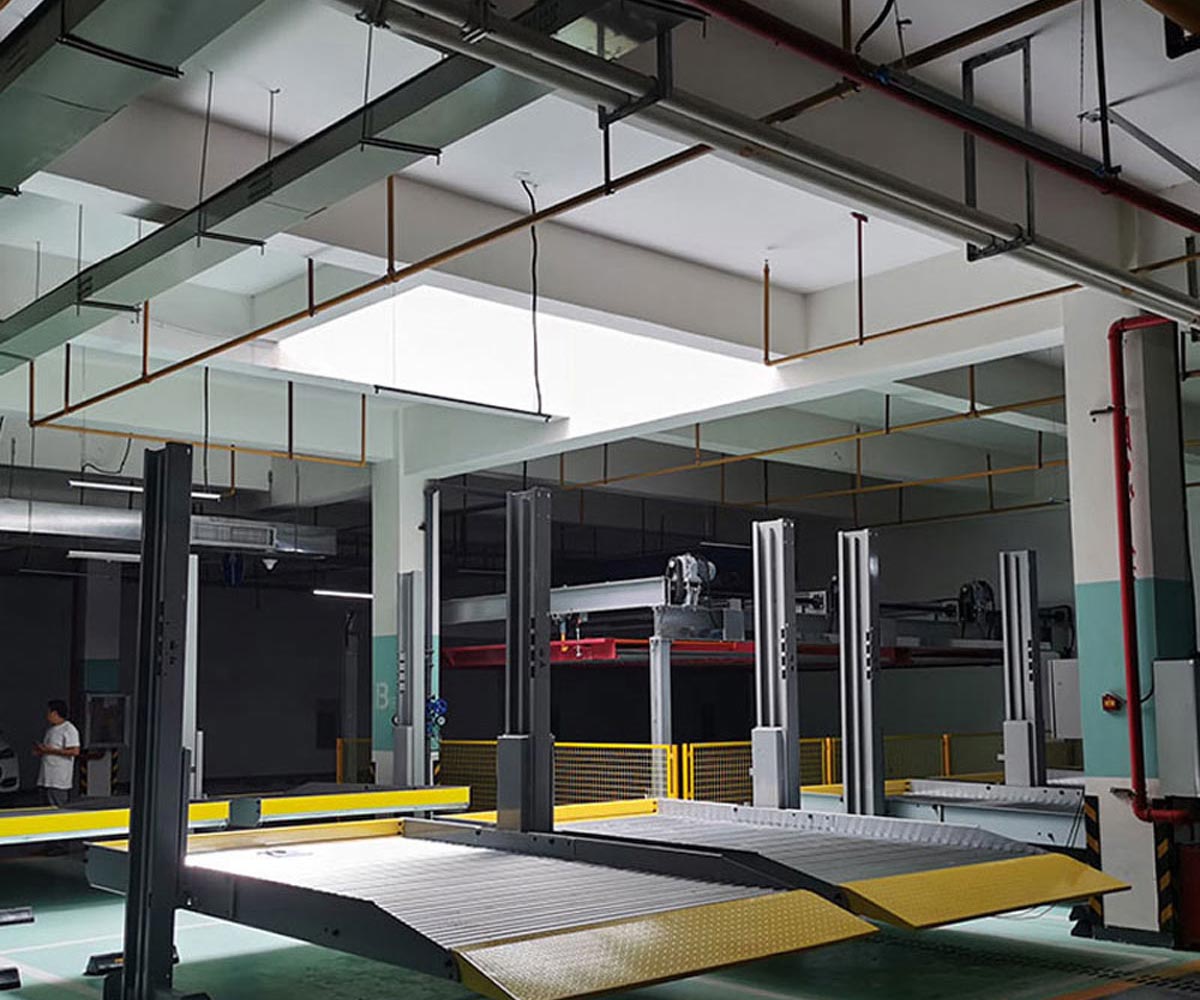 古藺俯仰立體車庫機械部分安裝步驟