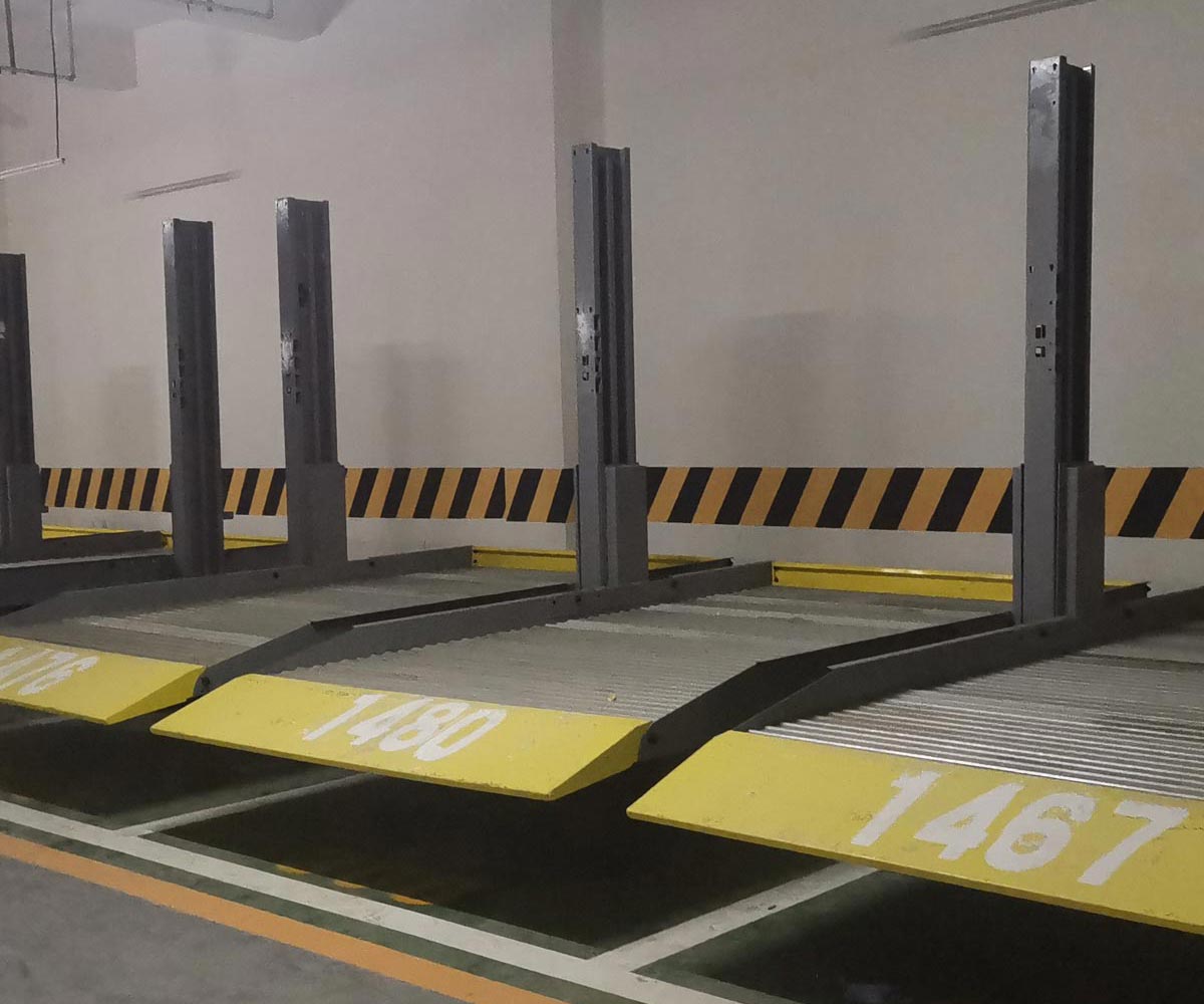 重慶PJS301-20簡易兩層停車庫電路部分安裝步驟